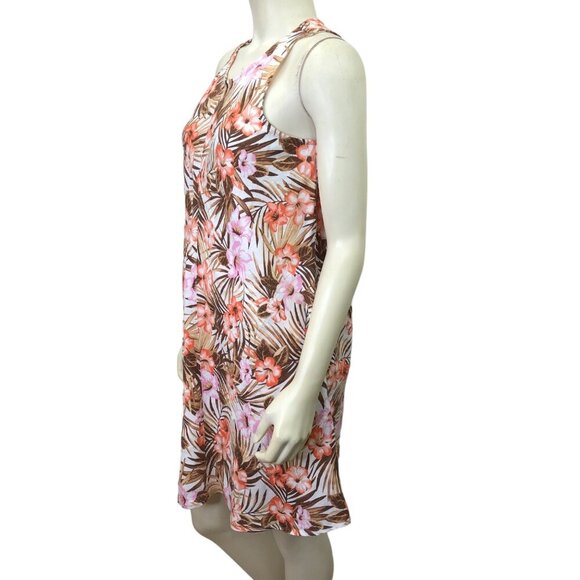 LANDS END FLORAL100% LINEN SHIFT  DRESS SM - Picture 4 of 7
